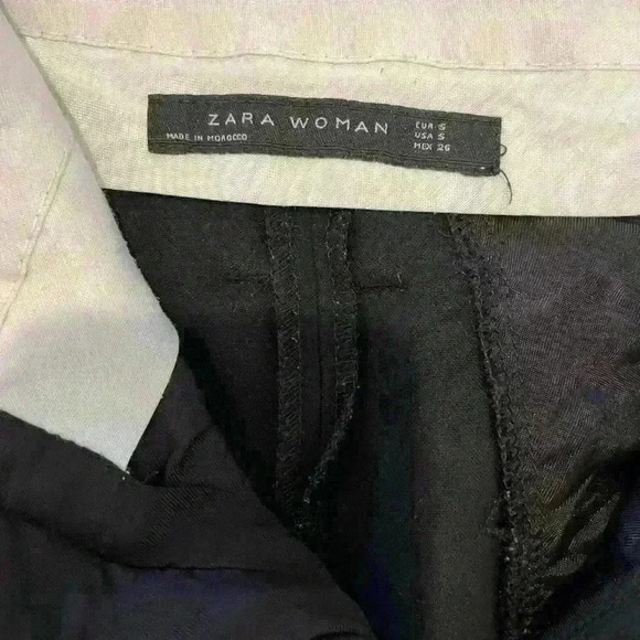 Zara Women’s Black Ankle length trousers, Size Small - Picture 2 of 3